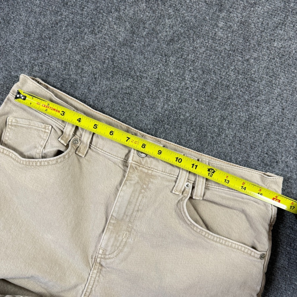 Free People We the Free Size 31 Risk Taker Mid Rise Straight Jeans Beige Ecru - Picture 6 of 13